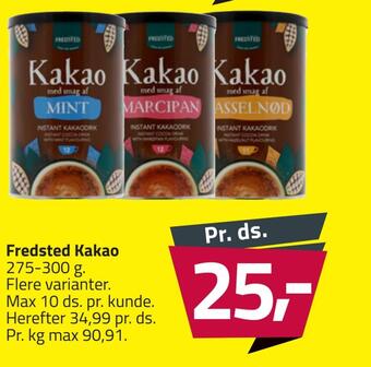 Fleggaard Fredsted kakao tilbud