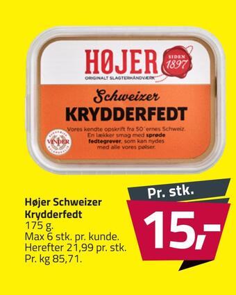 Fleggaard Højer schweizer krydderfedt tilbud