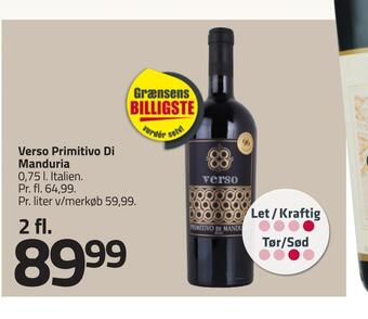 Fleggaard Verso primitivo di manduria tilbud