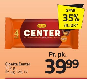 Fleggaard Cloetta center tilbud