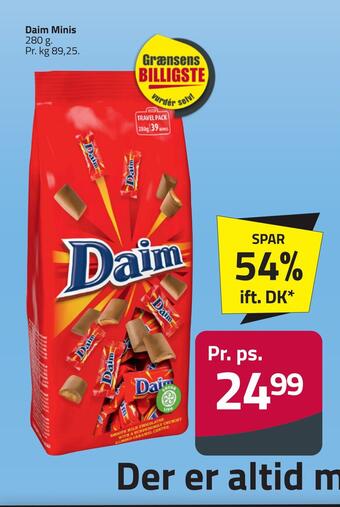 Fleggaard Daim minis tilbud