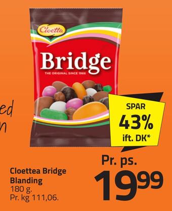 Fleggaard Cloettea bridge blanding tilbud