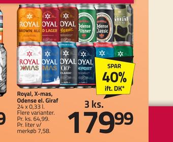 Fleggaard Royal, x-mas, odense el. giraf tilbud