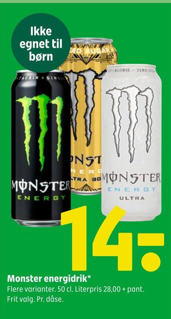 Coop 365 Monster energidrik tilbud