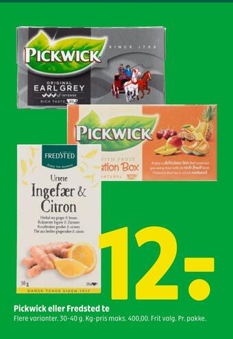 Coop 365 Pickwick eller fredsted te tilbud