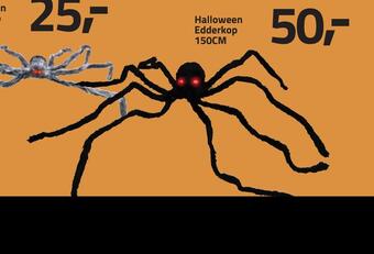 Fleggaard Halloween edderkop 150cm tilbud