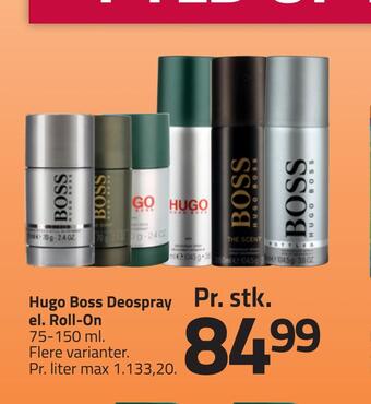 Fleggaard Hugo boss deospray el. roll-on tilbud