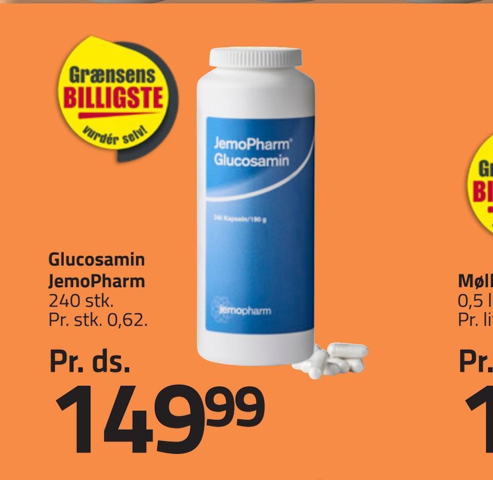 Glucosamin jemopharm tilbud hos Fleggaard