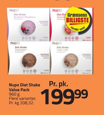 Fleggaard Nupo diet shake value pack tilbud