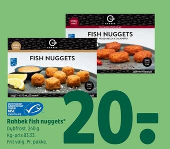 Coop 365 Rahbek fish nuggets tilbud