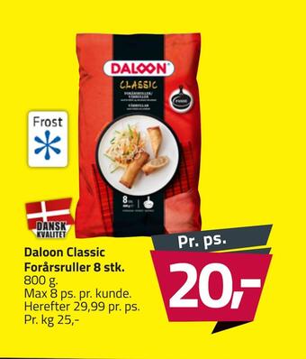 Fleggaard Daloon classic forårsruller 8 stk tilbud