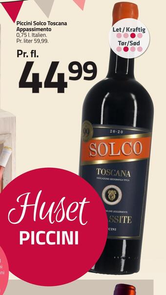 Fleggaard Piccini solco toscana appassimento tilbud