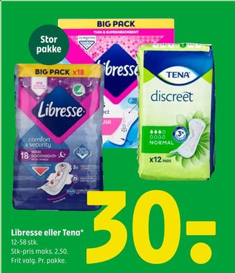 Coop 365 Libresse eller tena tilbud