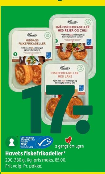 Coop 365 Havets fiskefrikadeller tilbud