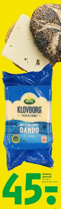Coop 365 Klovborg skæreost tilbud