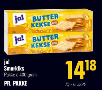 Otto Duborg Ja! smørkiks tilbud