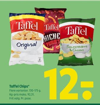 Coop 365 Taffel chips tilbud