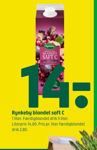 Coop 365 Rynkeby blandet saft c tilbud