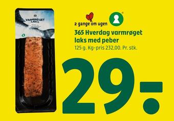 Coop 365 365 hverdag varmrøget laks med peber tilbud