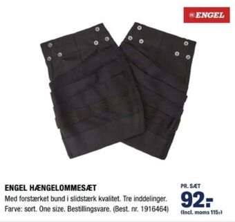 Fe engel hængelomme