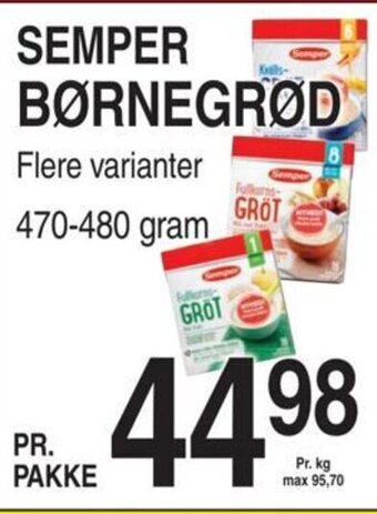 ABC Lavpris SEMPER BØRNEGRØD tilbud