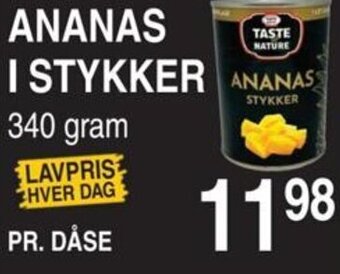 ABC Lavpris ANANAS I STYKKER tilbud