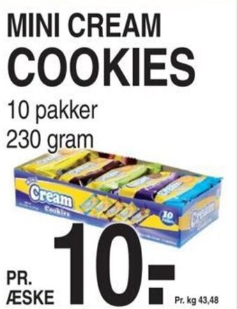 ABC Lavpris MINI CREAM COOKIES tilbud