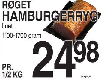 ABC Lavpris RØGET HAMBURGERRYG tilbud