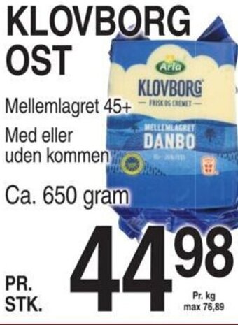 ABC Lavpris KLOVBORG OST tilbud