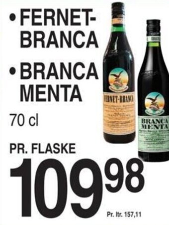 FERNET- BRANCA BRANCA MENTA