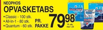 NEOPHOS OPVASKETABS