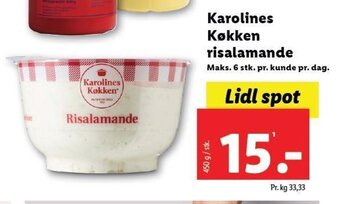 Karolines Køkken risalamande