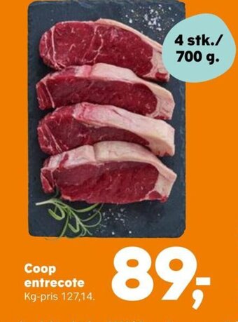 SuperBrugsen Coop entrecote tilbud