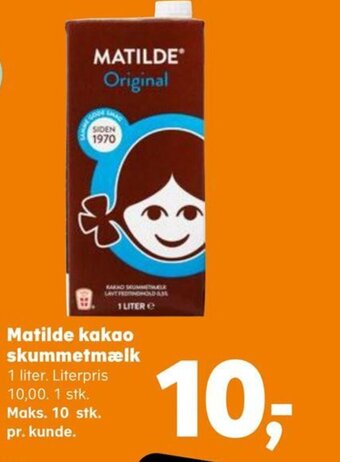 SuperBrugsen Matilde kakao skummetmælk tilbud