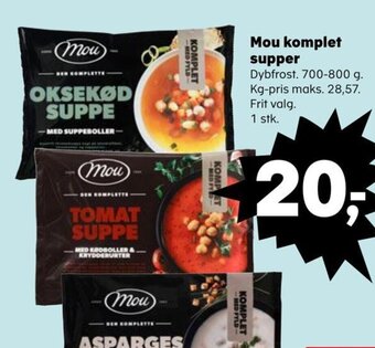 SuperBrugsen Mou komplet supper tilbud