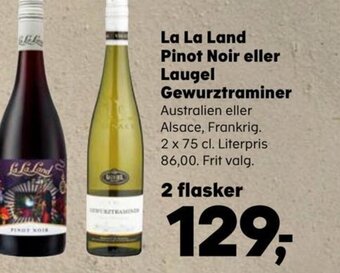 SuperBrugsen La La Land Pinot Noir eller Laugel Gewurztraminer tilbud