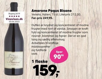 SuperBrugsen Amarone Pagus Bisano tilbud