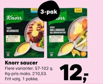SuperBrugsen Knorr saucer tilbud