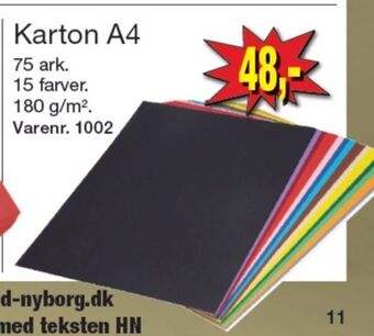 Harald Nyborg Ukendt karton tilbud