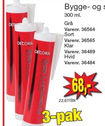 Harald Nyborg Decora silikone tilbud