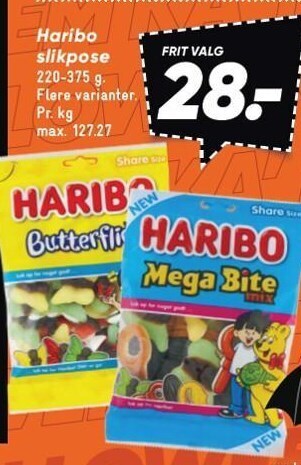 Bilka Haribo slikpose tilbud