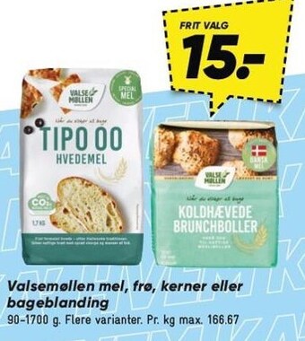 Valsemøllen mel, frø, kerner eller bageblanding