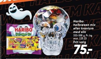 Bilka Haribo halloween mix eller kranium med slik tilbud