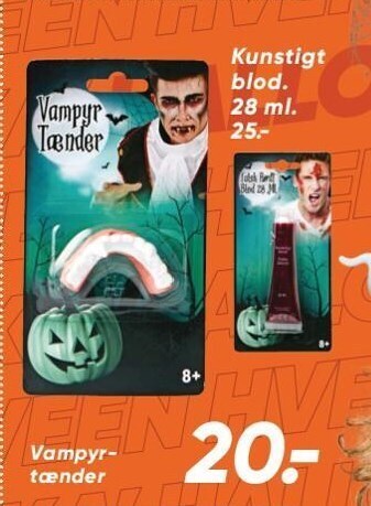 Bilka Vampyrtænder tilbud