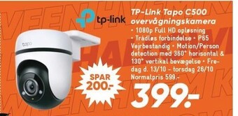 Bilka Tp-link tapo c500 overvågningskamera tilbud