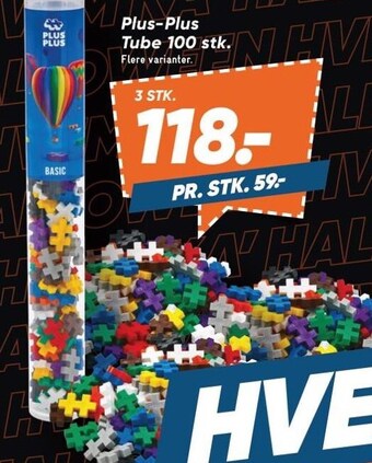 Bilka Plus-plus tube 100 stk tilbud