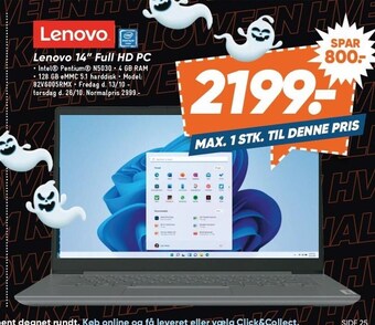 Bilka Lenovo 14'' full hd pc tilbud