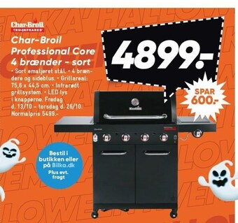 Bilka Char-broil professional core 4 brænder - sort tilbud