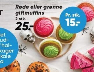 Bilka Røde eller grønne giftmuffins tilbud
