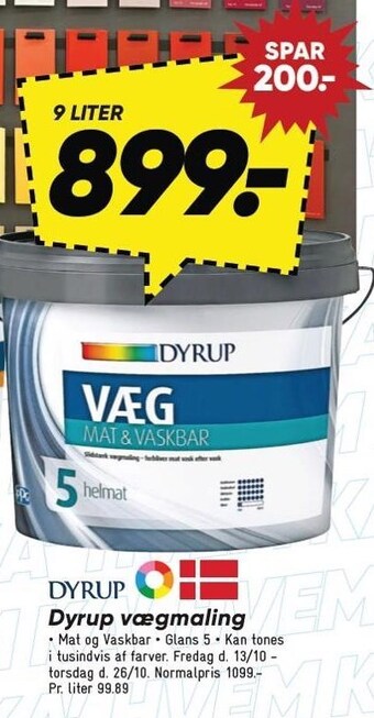 Bilka Dyrup vægmaling tilbud